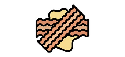 Image for Bacon Food Meal Cricut SVG Design