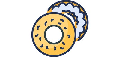 Image for Bagel Sesame Bread Cricut SVG Design