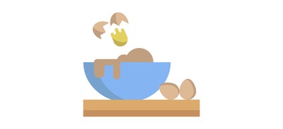 Image for Bowl Eggs Baking Cricut SVG Design