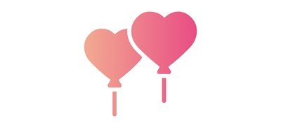 Image for Ballons Heart Decoration Cricut SVG Design