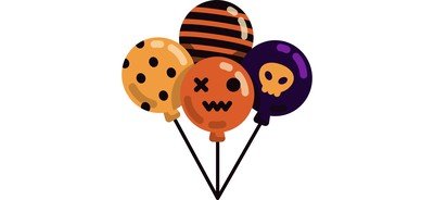 Image for Balloons Party Halloween Cricut SVG Design