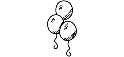 Image for Balloons Party Decorations Cricut SVG Design