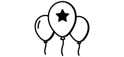 Image for Balloons Star Balloons Helium Cricut SVG Design