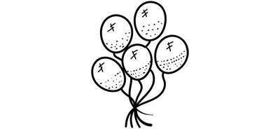 Image for Balloons Party Decorations Cricut SVG Design