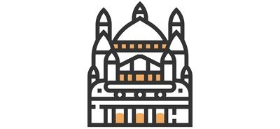 Image for Basilica Of Sacred Heart Paris France Cricut SVG Design