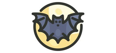 Image for Free Bat Halloween Danger Cricut SVG Design