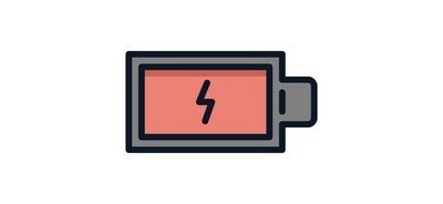 Image for Battery Charging Empty Cricut SVG Design