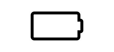 Image for Free Battery Empty Charge Cricut SVG Design