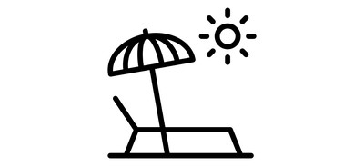 Image for Free Beach Umbrella Sunbath Cricut SVG Design