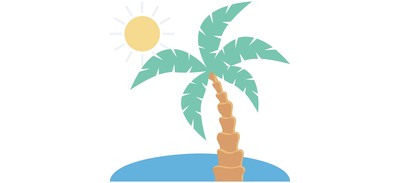 Image for Beach Coconut Tree Cricut SVG Design