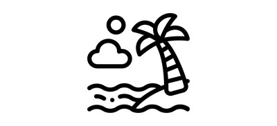 Image for Palm Ocean View Cricut SVG Design