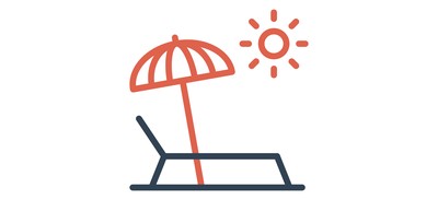 Image for Free Beach Umbrella Sunbath Cricut SVG Design