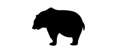 Image for Bear Polar Black Cricut SVG Design