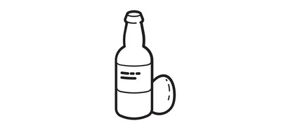 Image for Beer Bottle Egg Cricut SVG Design