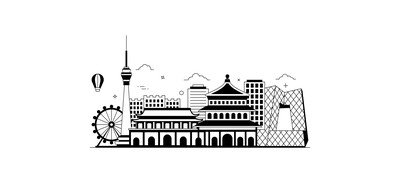 Image for Beijing Beijing Building City Landmark Cricut SVG Design