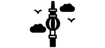 Image for Berlin Tower Sky Kissing Cricut SVG Design