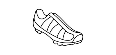 Image for Bicycle Footwear Mtb Cricut SVG Design