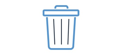 Image for Free Bin Delete Garbage Cricut SVG Design