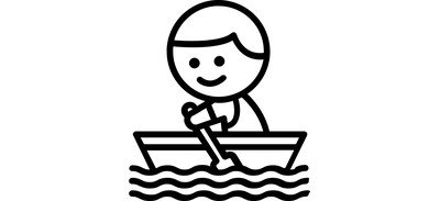 Image for Boat Rowing Man Cricut SVG Design