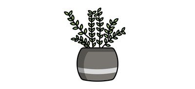 Image for Boston Fern Pot Plant Cricut SVG Design