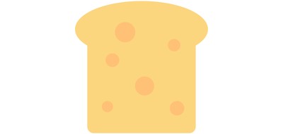 Image for Bread Slice Toast Cricut SVG Design