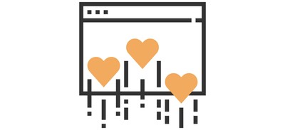 Image for Browser Heart Network Cricut SVG Design