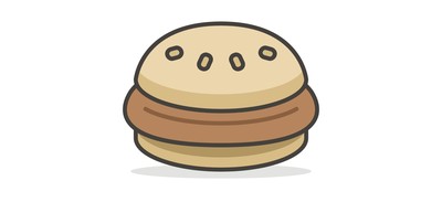 Image for Free Burger Bread Food Cricut SVG Design