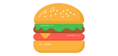 Image for Burger Hamburger Junk Food Cricut SVG Design