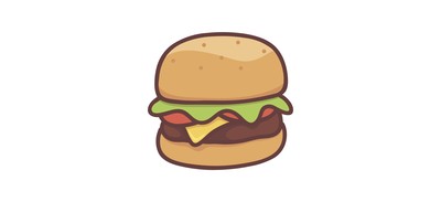 Image for Food Burger Hamburger Cricut SVG Design