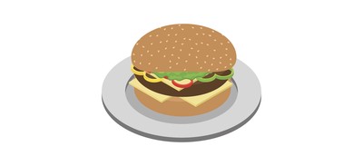 Image for Burger Hamburger Junk Food Cricut SVG Design