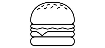 Image for Free Food Drink Burger Hamburger Cricut SVG Design