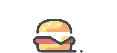 Image for Burger Food Fast Food Cricut SVG Design