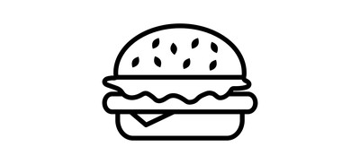 Image for Burger Fastfood Eat Cricut SVG Design