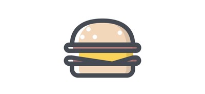 Image for Burger Cheese Fastfood Cricut SVG Design