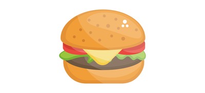 Image for Burger Hamburger Junk Food Cricut SVG Design