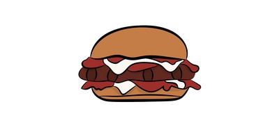 Image for Free Burger Hamburger Junk Food Cricut SVG Design