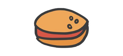 Image for Burger Ham Veggie Cricut SVG Design