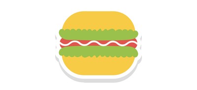 Image for Burger Junk Food Fast Food Cricut SVG Design