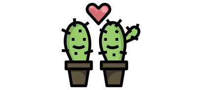 Image for Love Cactus Couple Cricut SVG Design