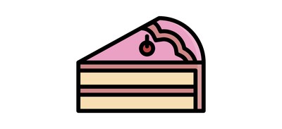 Image for Free Cake Piece Topping Cricut SVG Design