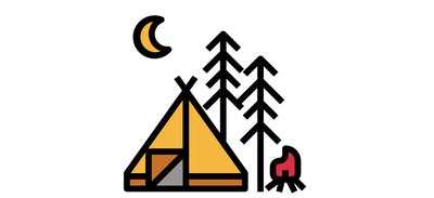 Image for Camping Campsite Tent Cricut SVG Design