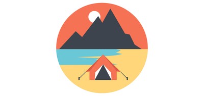 Image for Seashore Seaside Campsite Cricut SVG Design