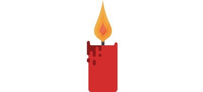 Image for Free Candle Flame Decoration Cricut SVG Design