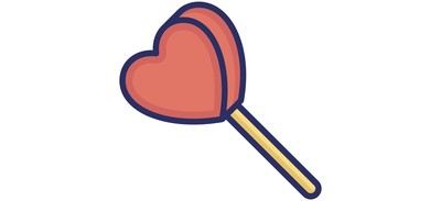 Image for Candy Heart Lollipop Cricut SVG Design