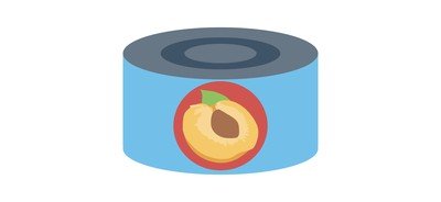 Image for Canned Peach Fruit Cricut SVG Design