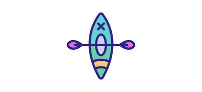 Image for Canoeing Kayak Contour Cricut SVG Design