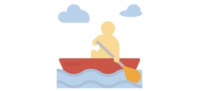 Image for Canoeing Boat River Cricut SVG Design