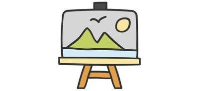 Image for Free Picture Painting Landscape Cricut SVG Design