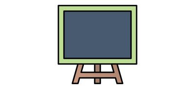 Image for Canvas Presentation Blackboard Cricut SVG Design