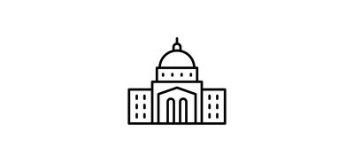 Image for Outline Capitol Governmental Cricut SVG Design